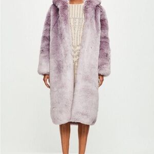 Lavender Faux Fur Coat